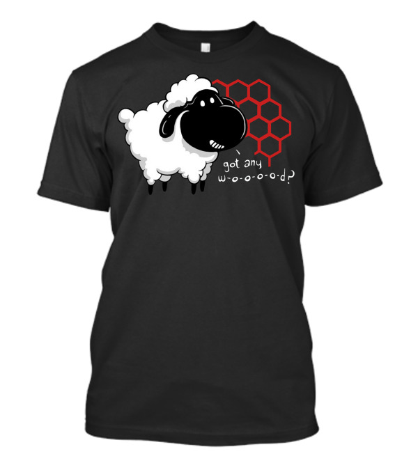 Catan Got Any Woooood Sheep Hexagon T-Shirt