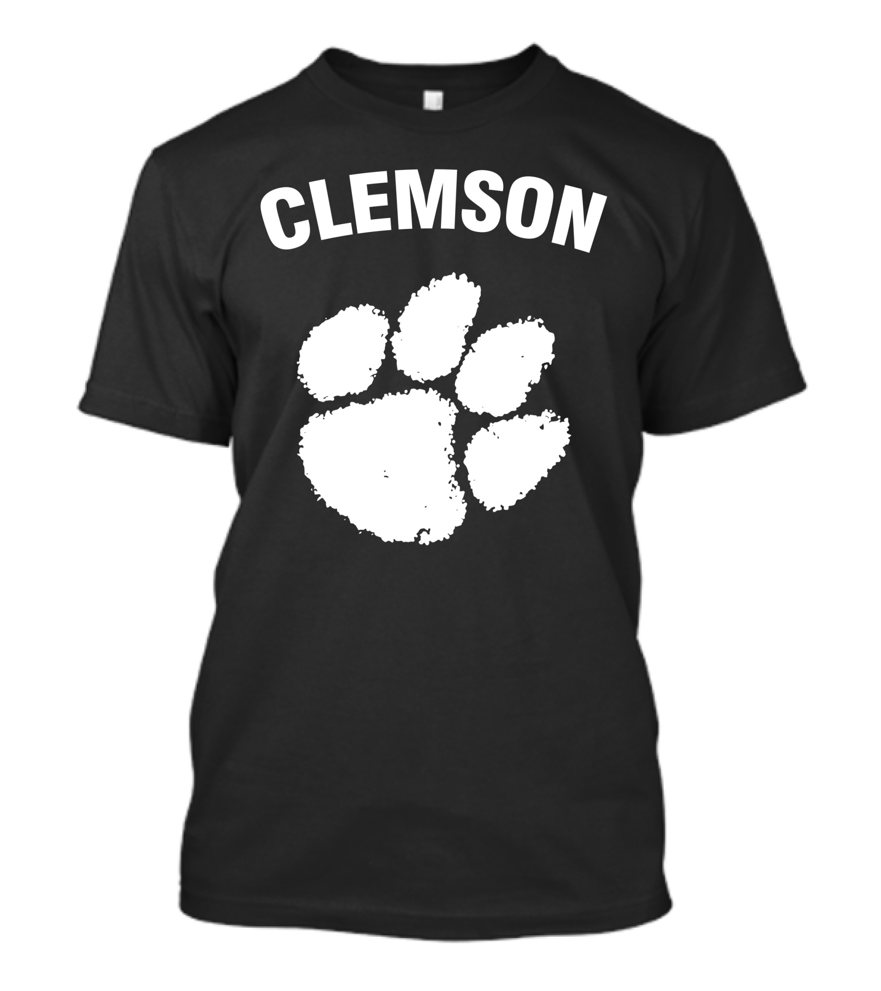 Clemson Tigers White Paw Prints T-Shirt