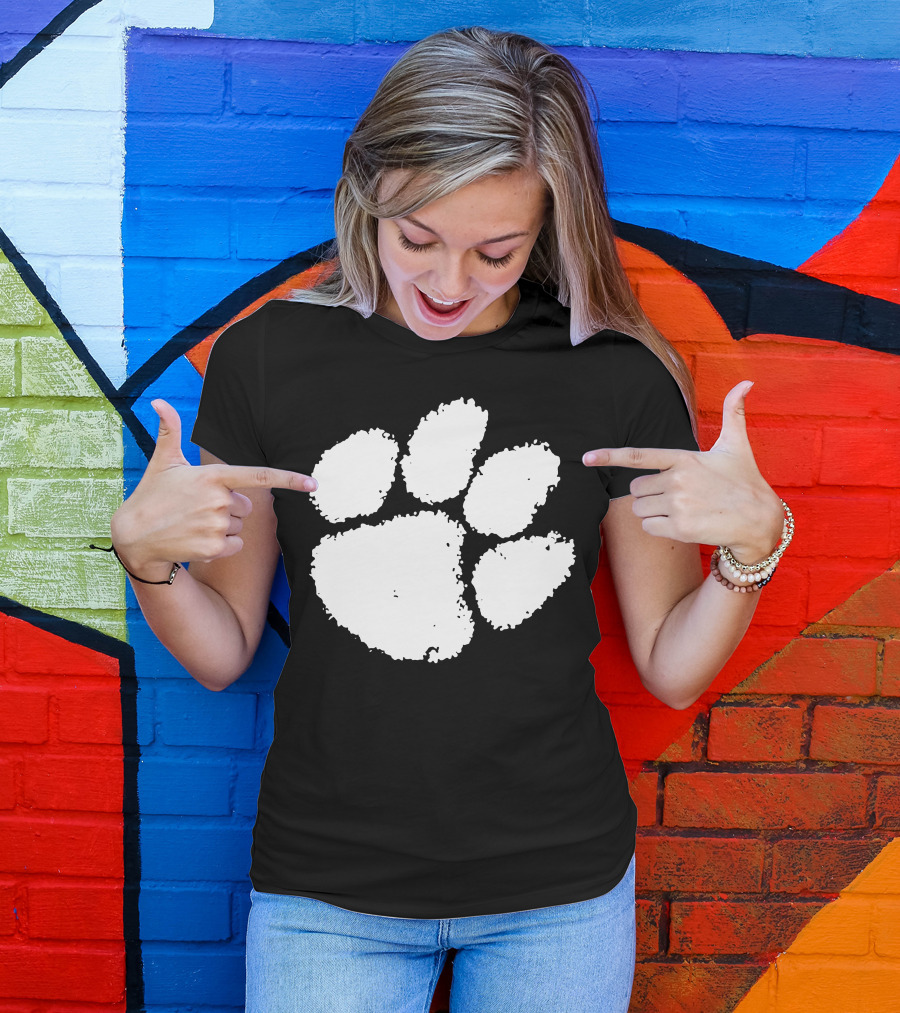 Clemson Tigers Paw Prints T-Shirt
