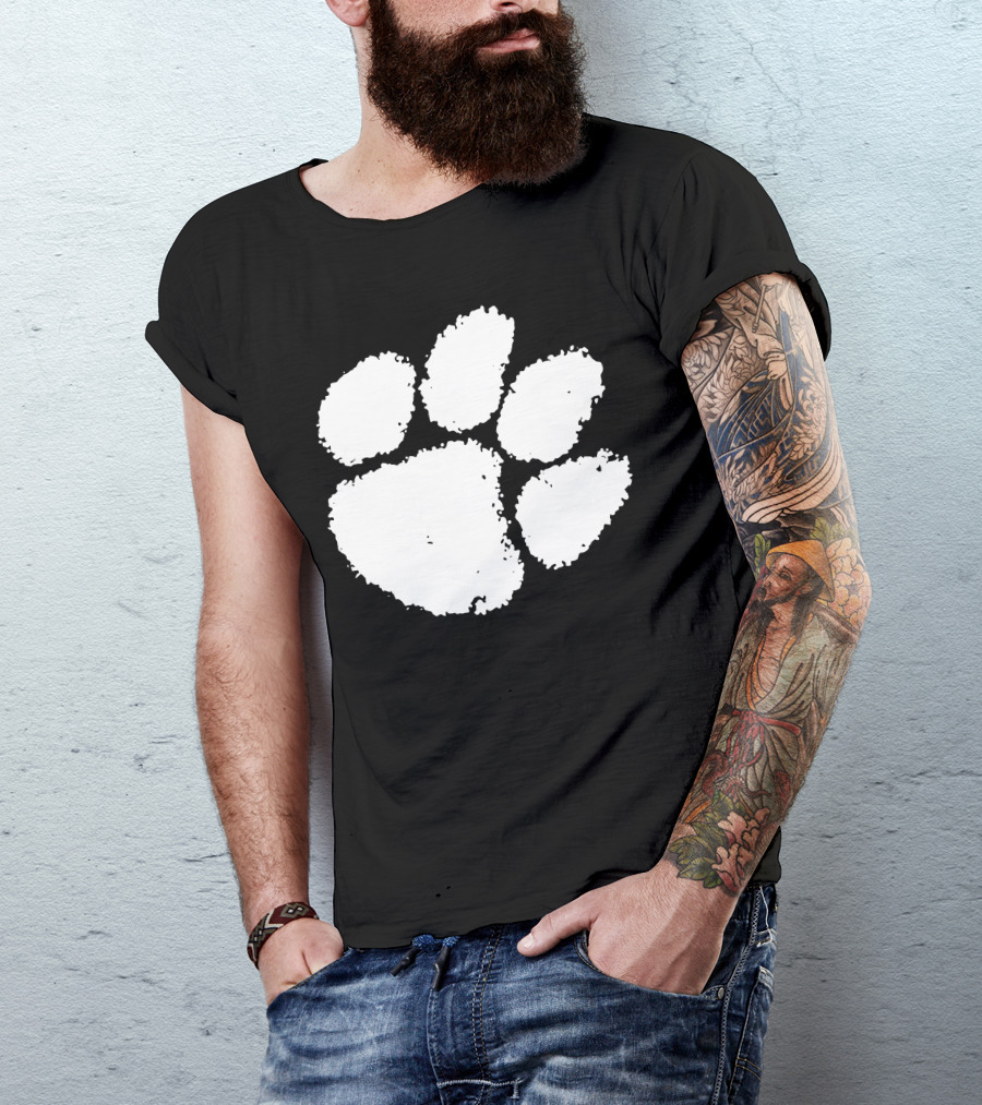 Clemson Tigers Paw Prints T-Shirt