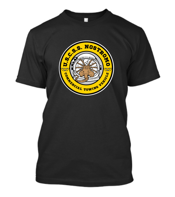 U.S.C.S.S. Nostromo Commercial Towing Vehicle Helmet Badge T-Shirt