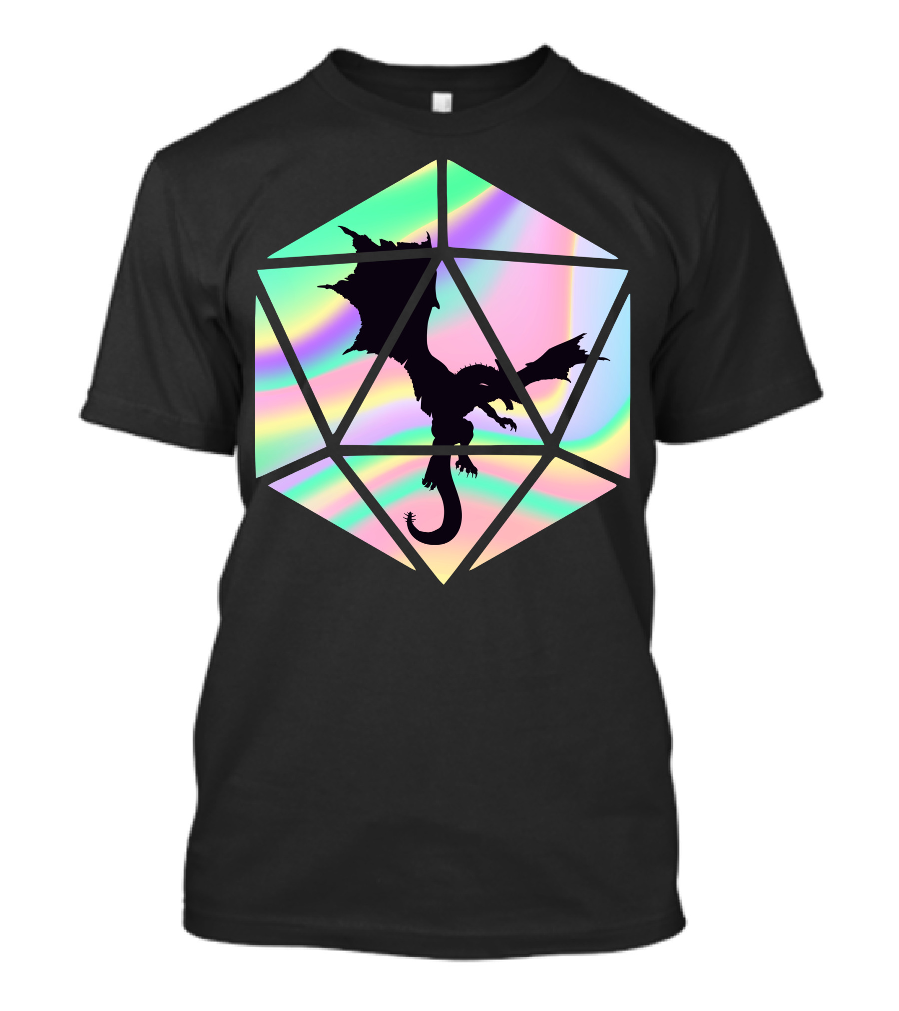 Dungeons And Dragons Hologram Dice Dragon T-Shirt