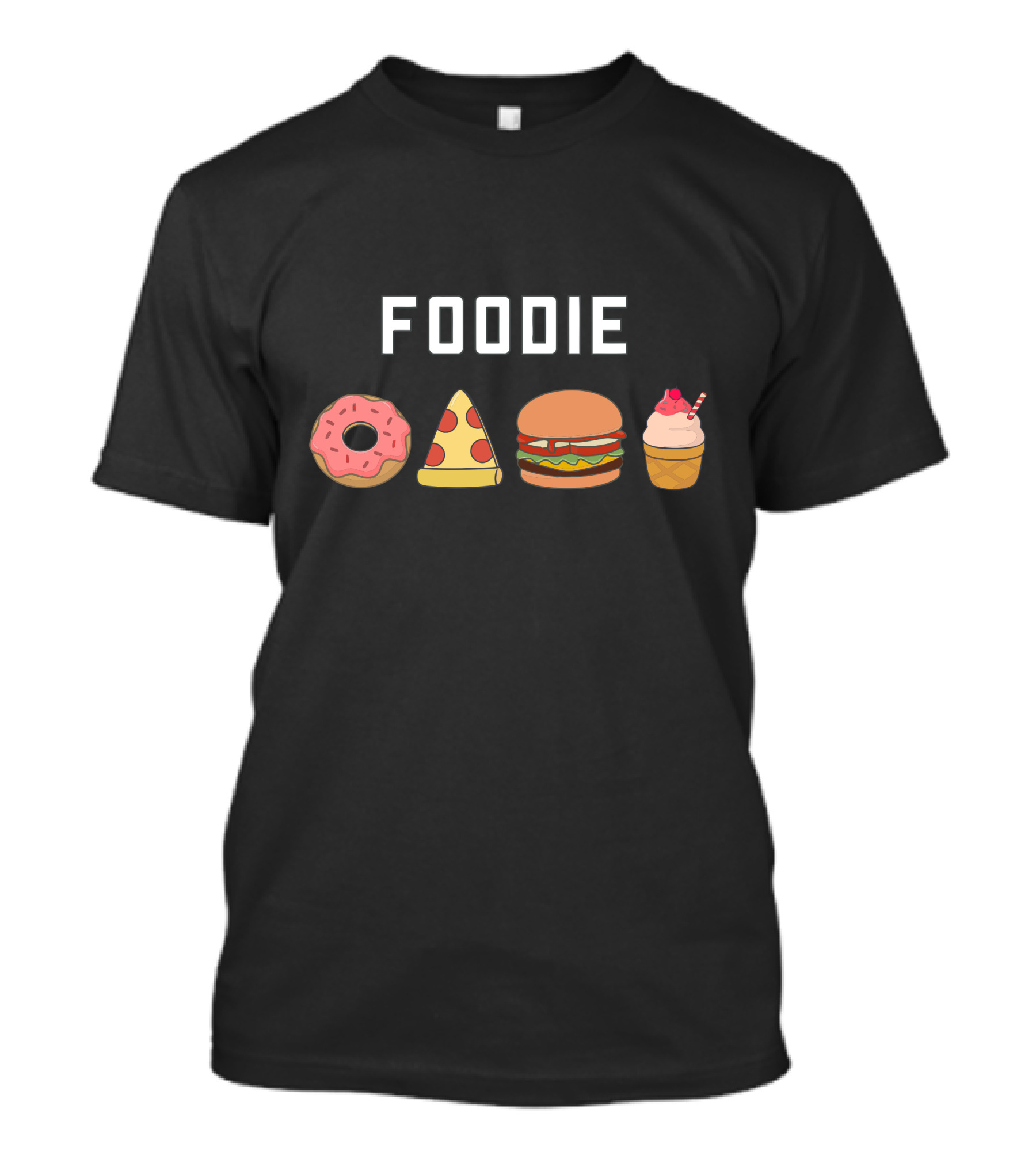 Foodie Donut Pizza Slice Burger Ice Cream Cone T-Shirt