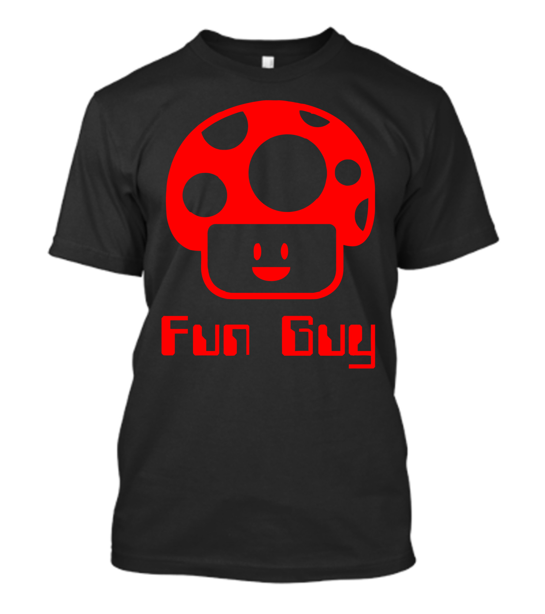 Fun Guy Smiling Red Mushroom T-Shirt