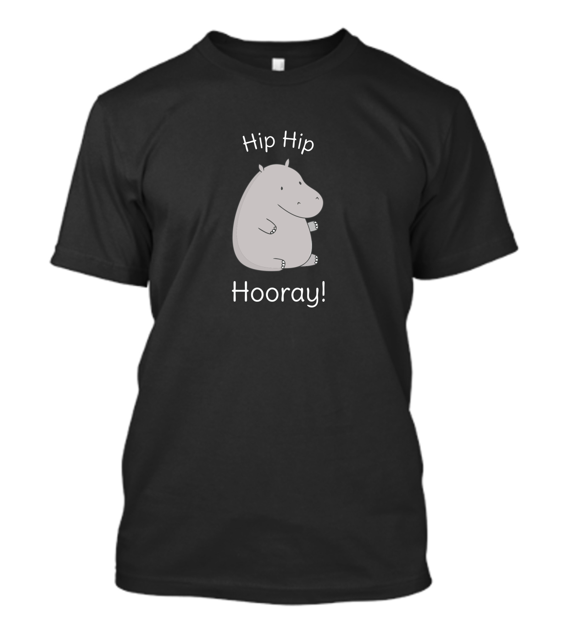 Hip Hip Hooray Funny Hippopotamus Pun T-Shirt