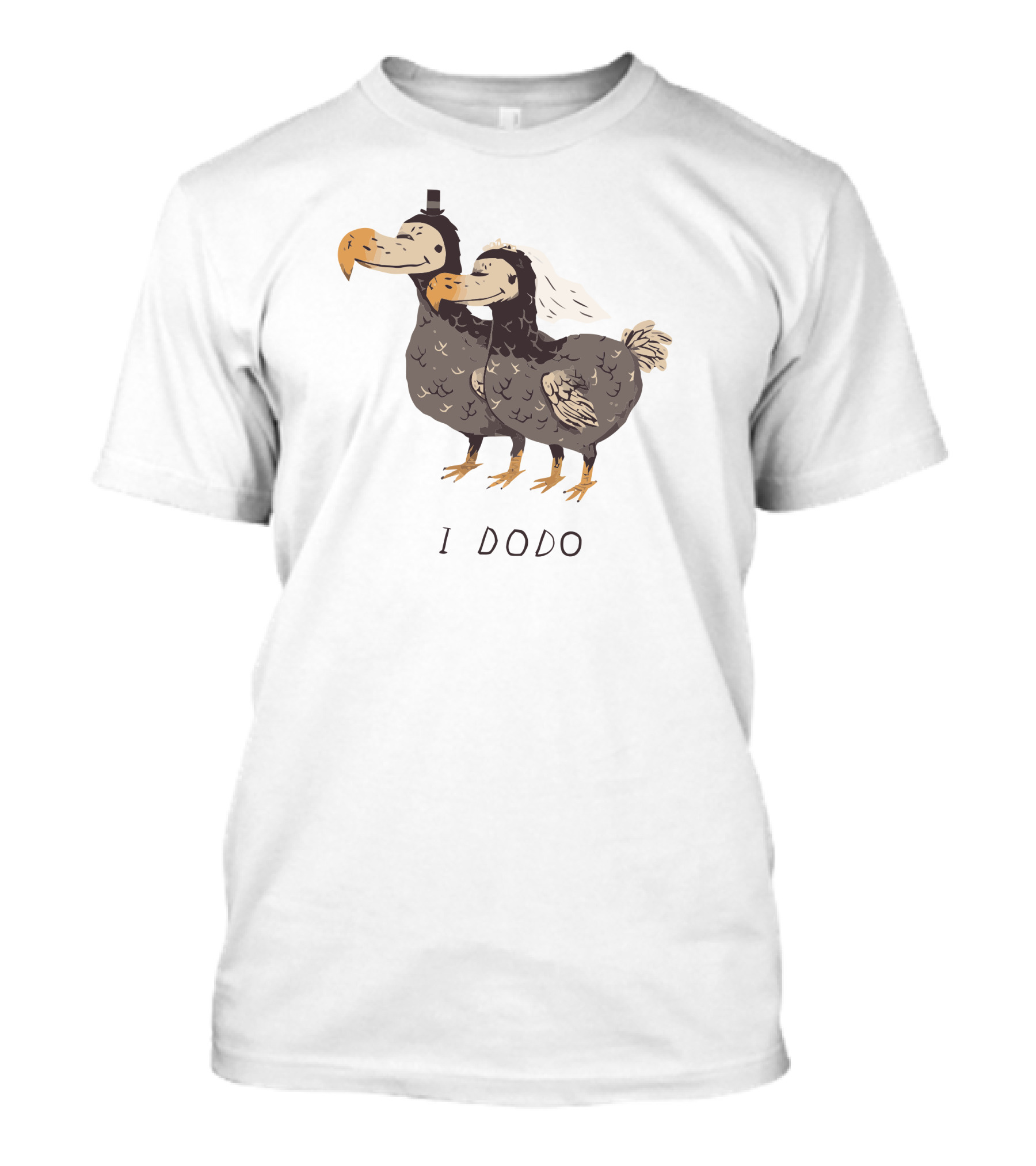 I Dodo Cute Dodo Bride And Groom Wedding Birds T-Shirt