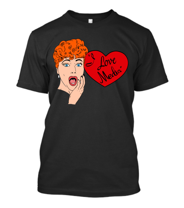 I Love Media Lucy Retro Comic T-Shirt