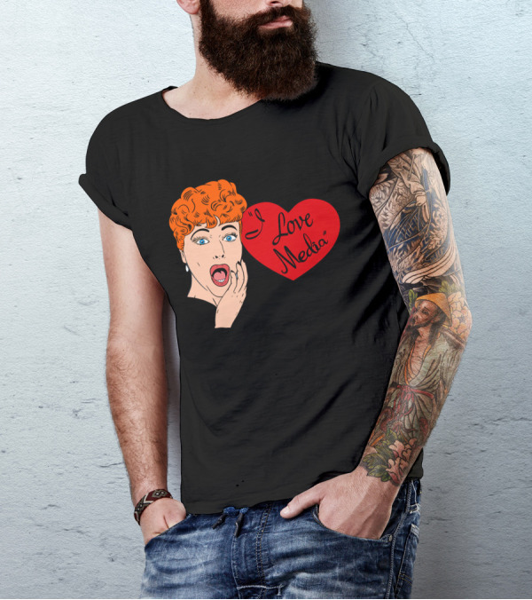 I Love Media Lucy Retro Comic T-Shirt