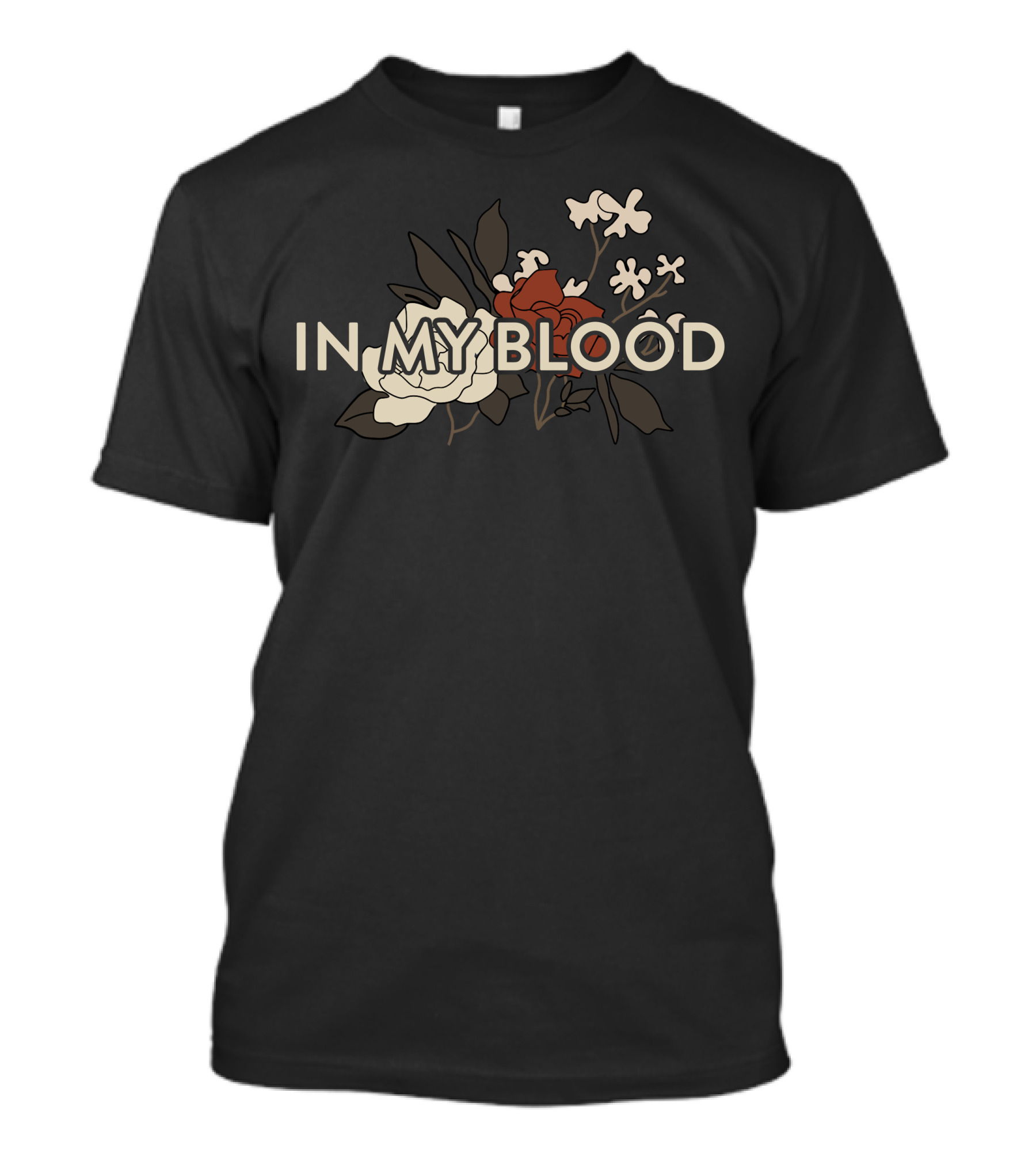 In My Blood Floral Dark T-Shirt