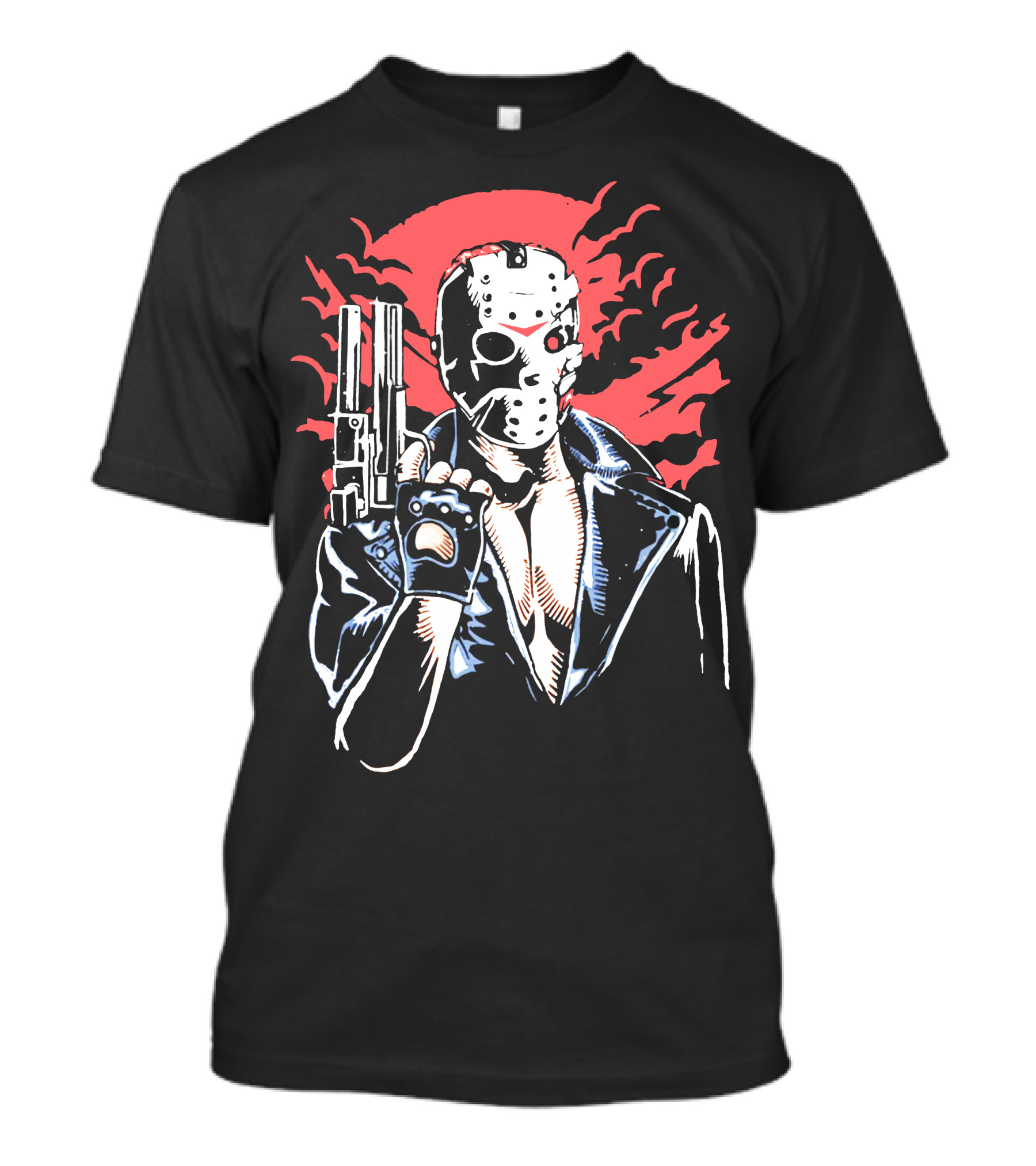 Jason Will Be Back Masked Figure With Gun T-Shirt