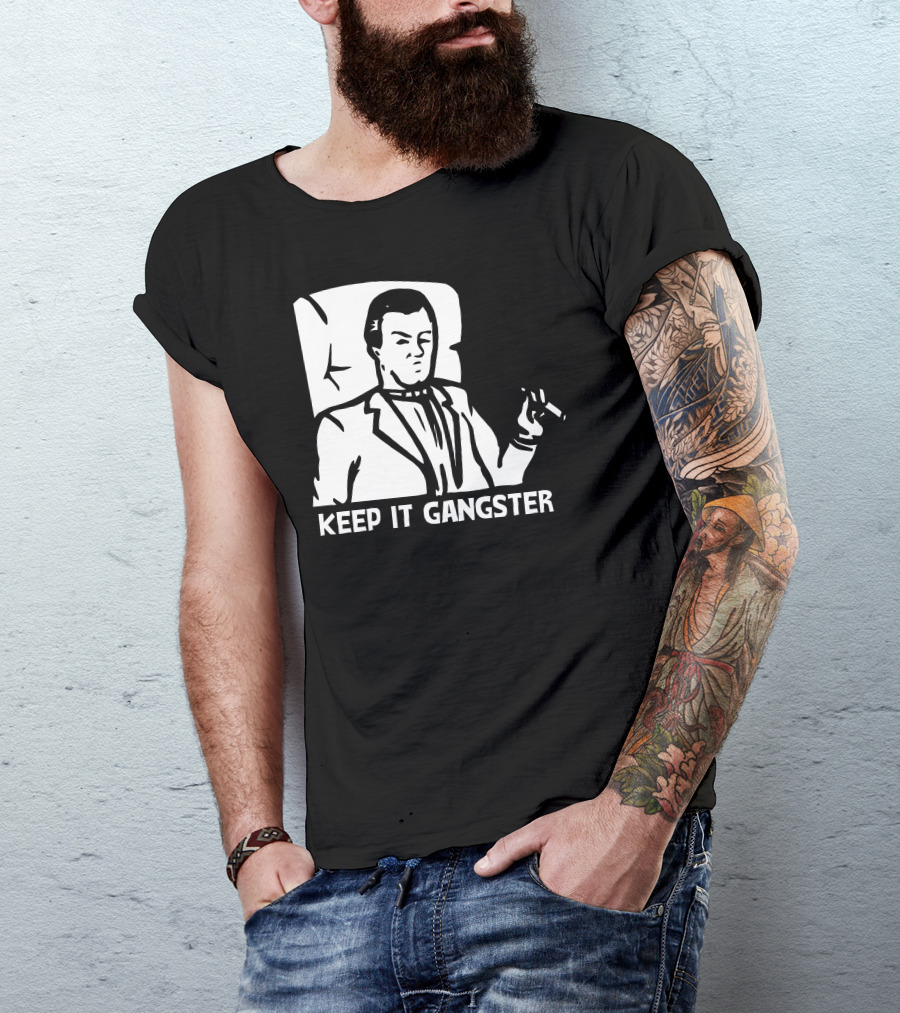 Keep It Gangster Suit Cigar Chair T-Shirt