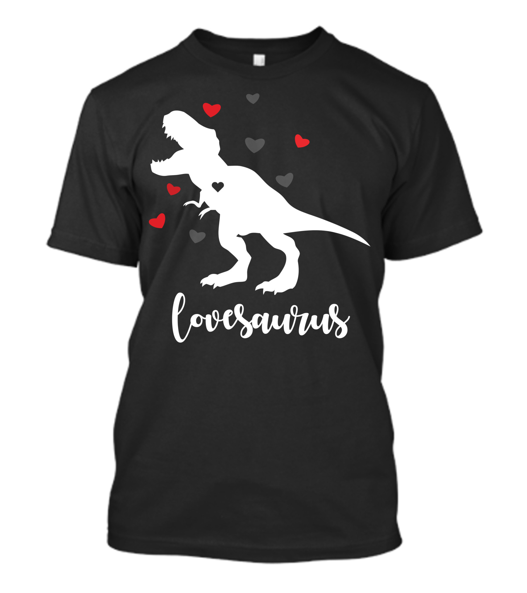 Lovesaurus Dinosaur With Hearts Design For T-Shirt