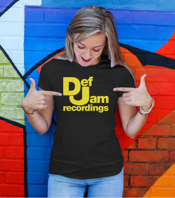Def Jam Recordings Bold Yellow T-Shirt