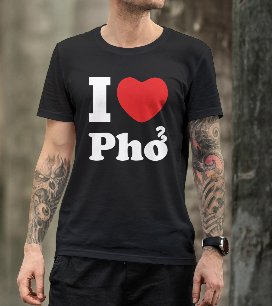 I Love Pho Black T-Shirt