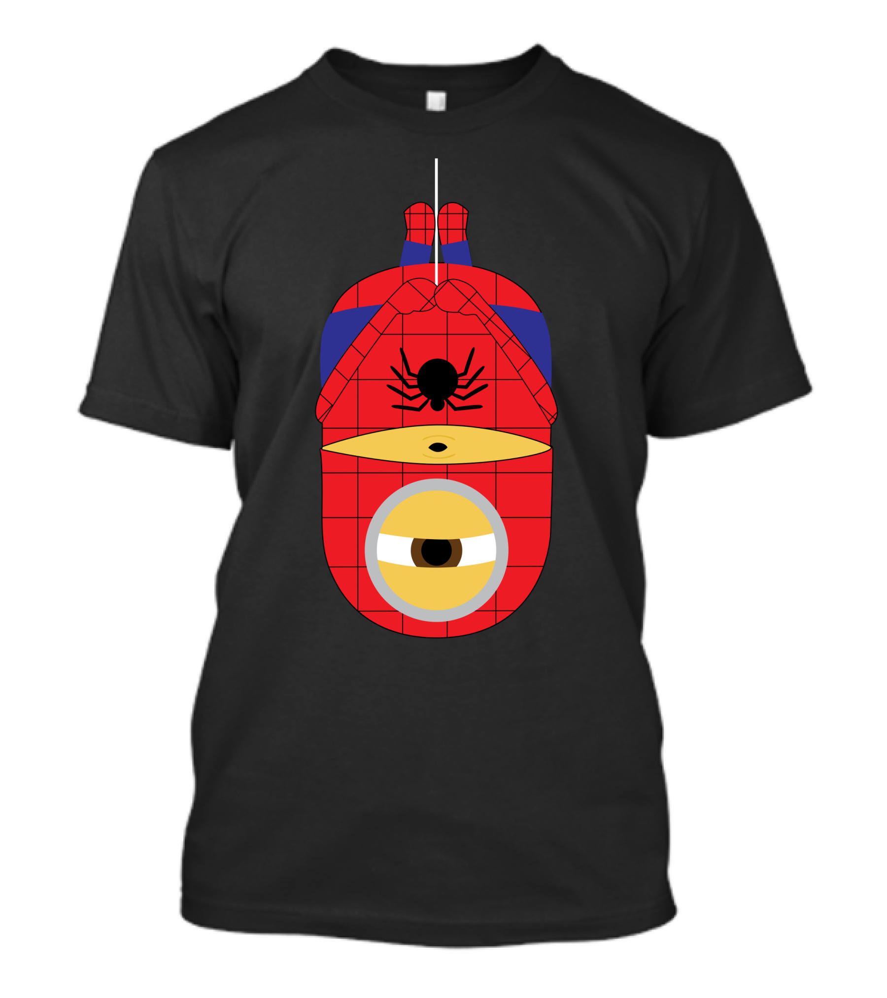 Minion Spider-Man Hanging Parody Superhero T-Shirt