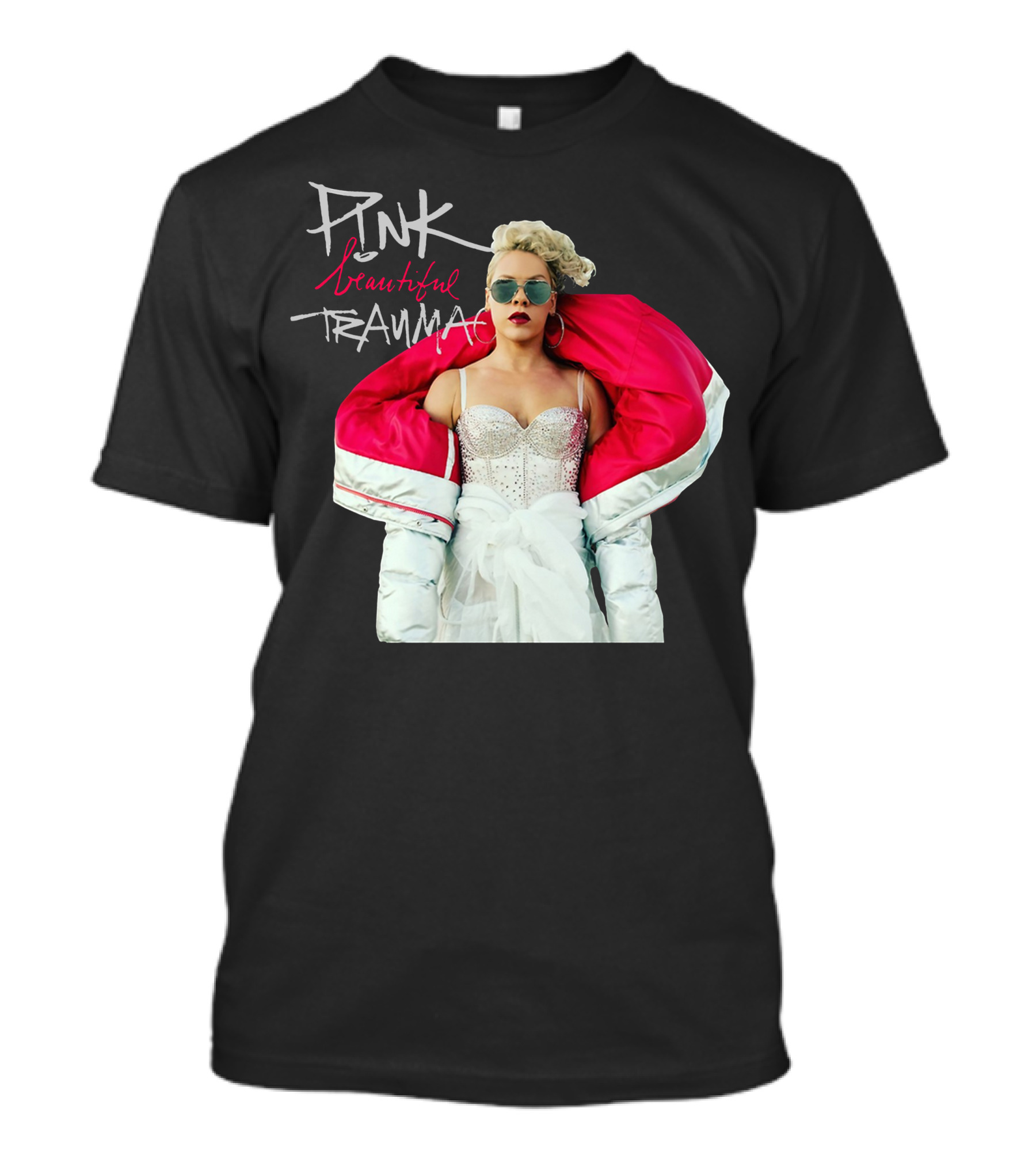 Pink Beautiful Trauma Album Fashion T-Shirt
