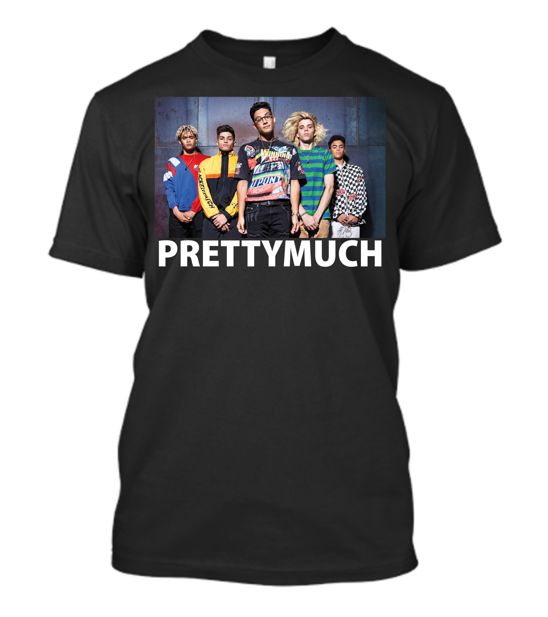 PRETTYMUCH Band Members Photo T-Shirt