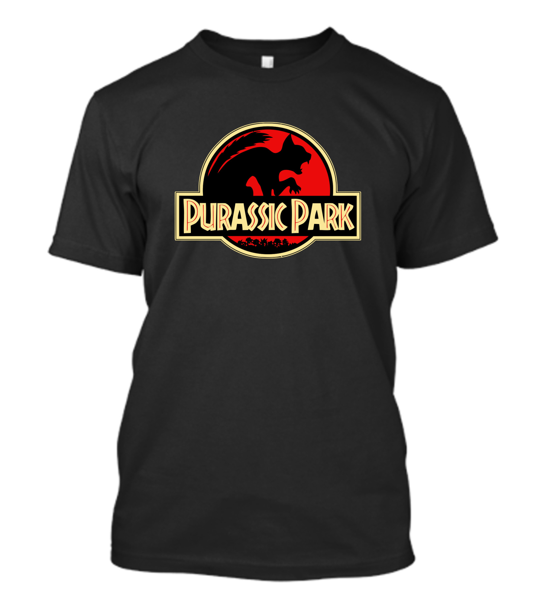 Purassic Park Cat Dinosaur T-Shirt
