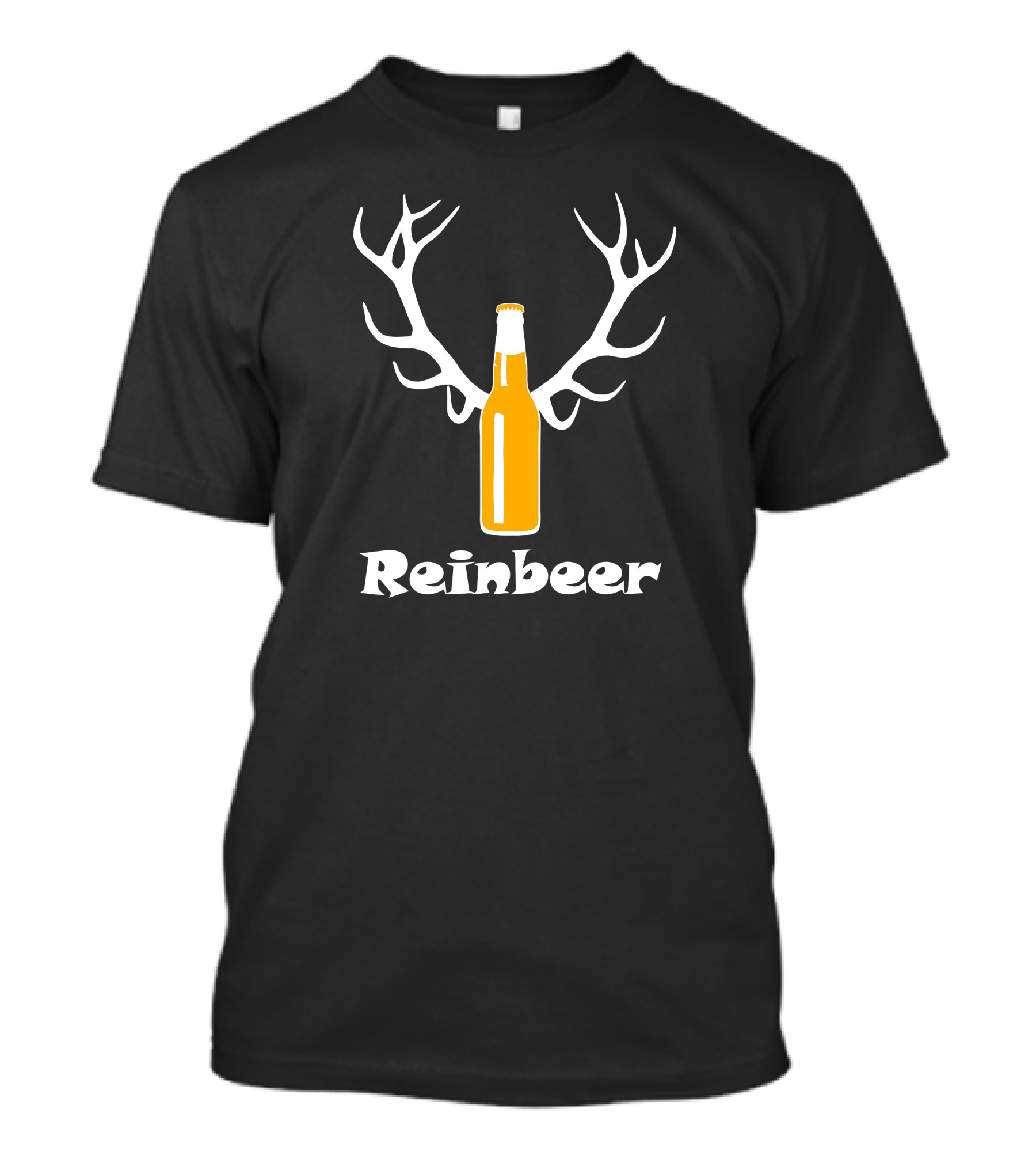 Reinbeer Bottle With Antlers T-Shirt