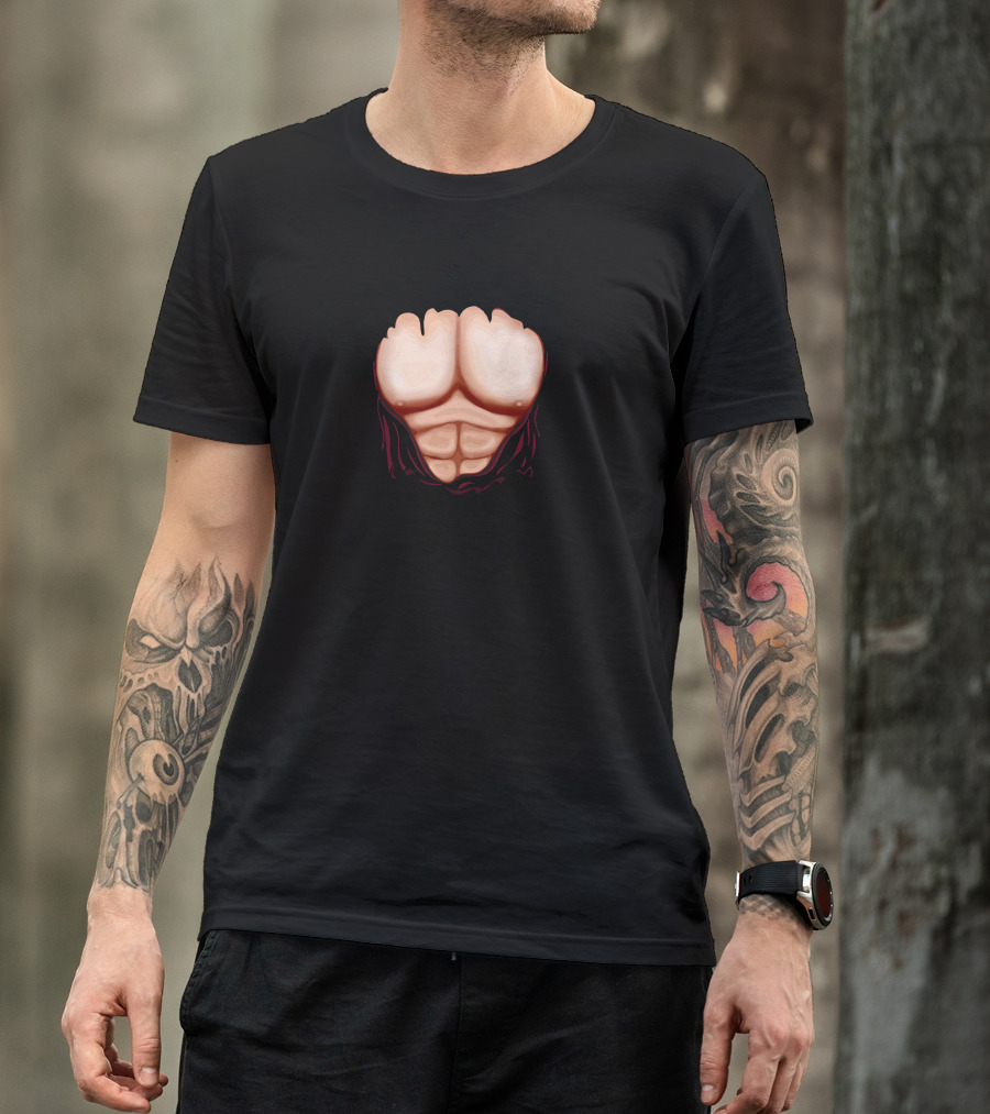 Ripped Muscles Six Pack Abs Illusion T-Shirt
