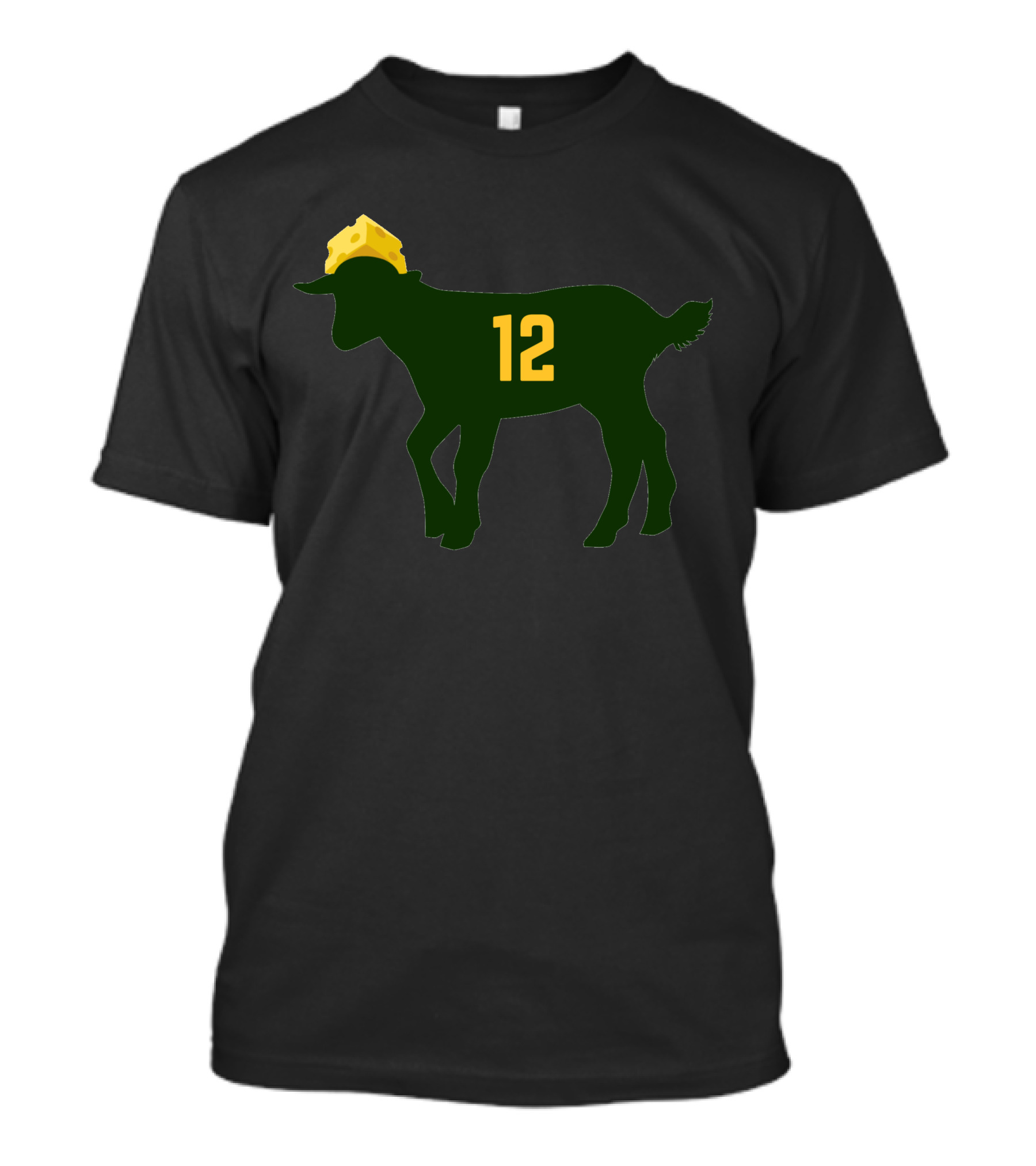Aaron Rodgers Number 12 Cheesehead Goat T-Shirt