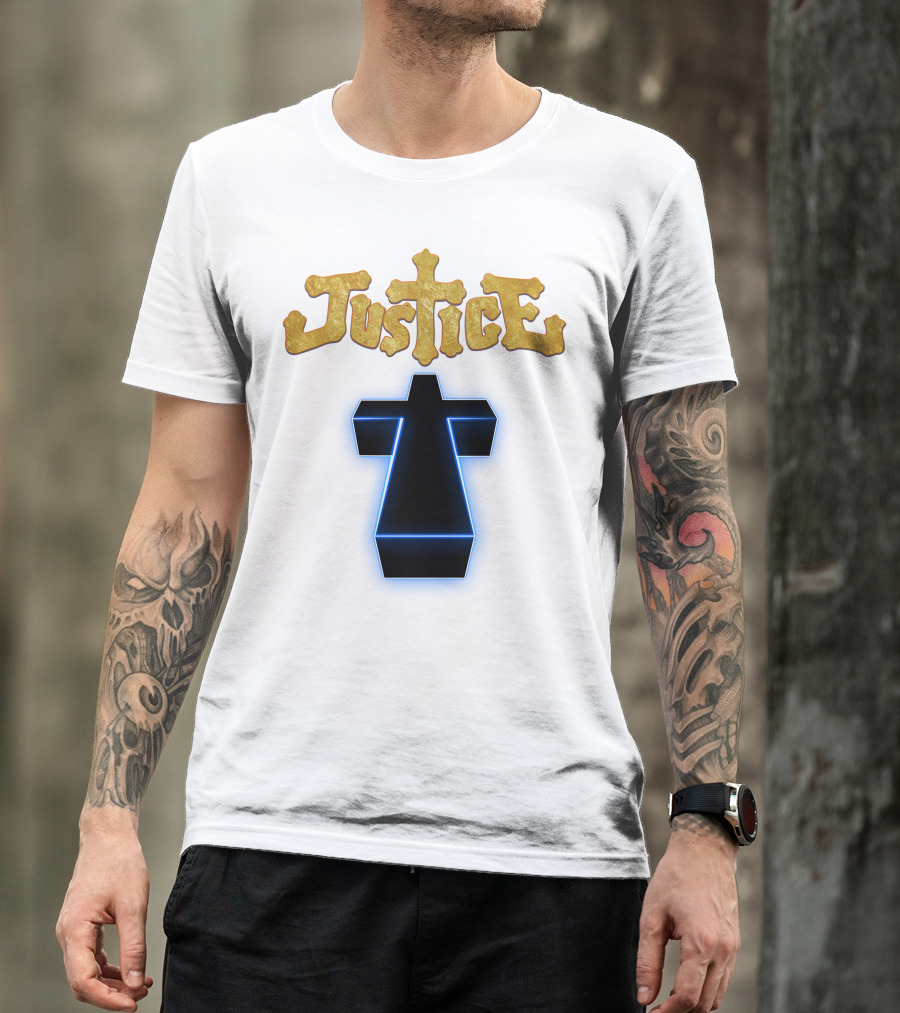 Justice Neon Cross T-Shirt