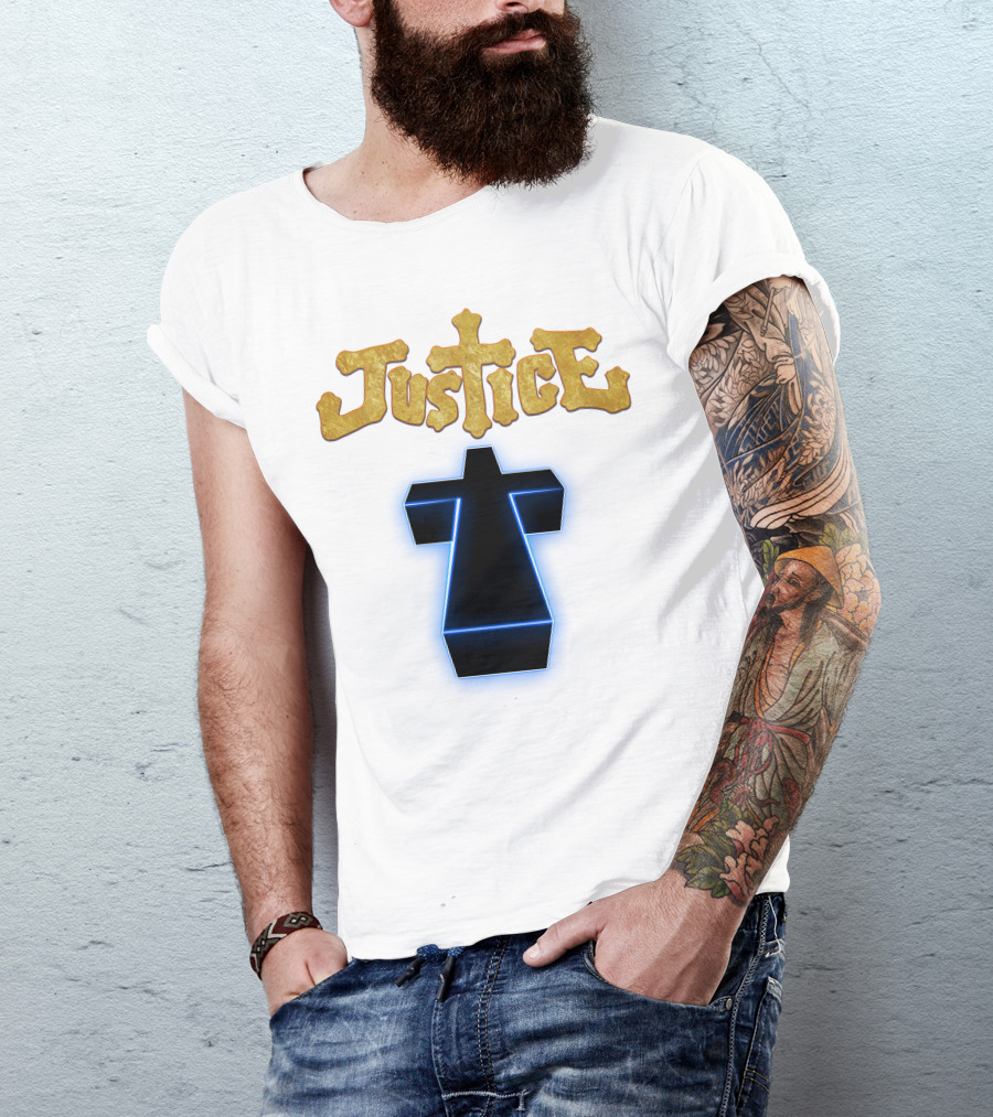 Justice Neon Cross T-Shirt
