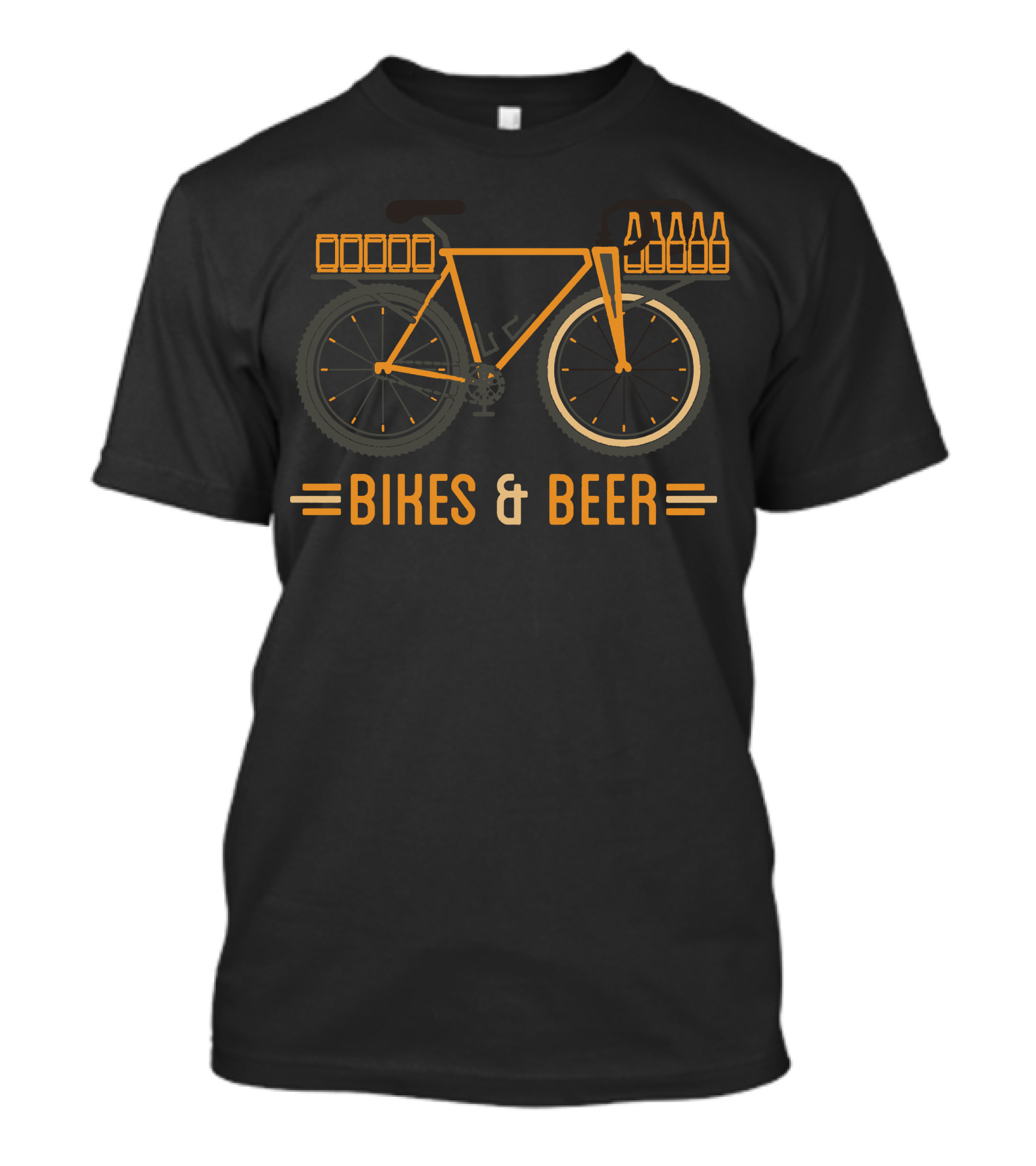 Bikes And Beer Bicycle With Bottles T-Shirt