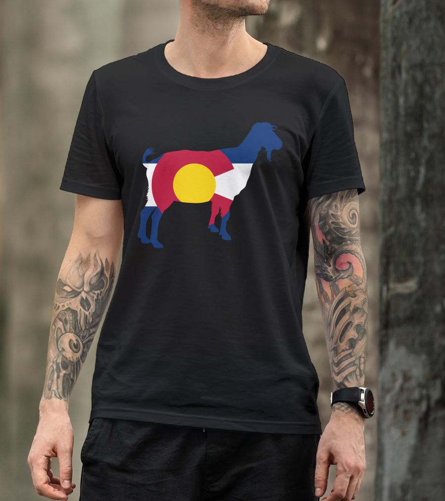 Boer Goat Colorado Flag Hometown Series T-Shirt