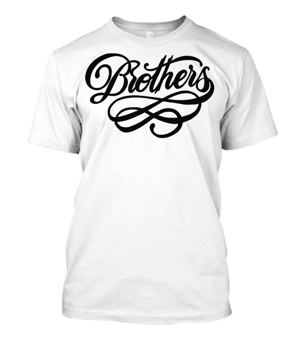 Brothers Script Calligraphy T-Shirt