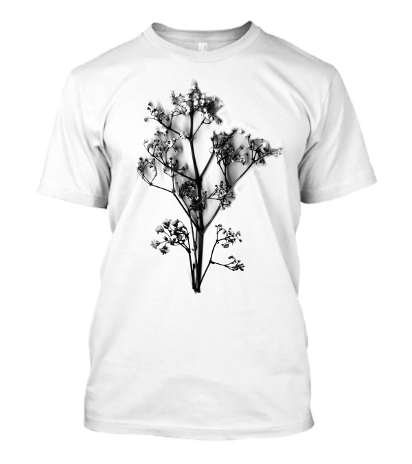 Dry Flower Shadow Botanical Silence T-Shirt