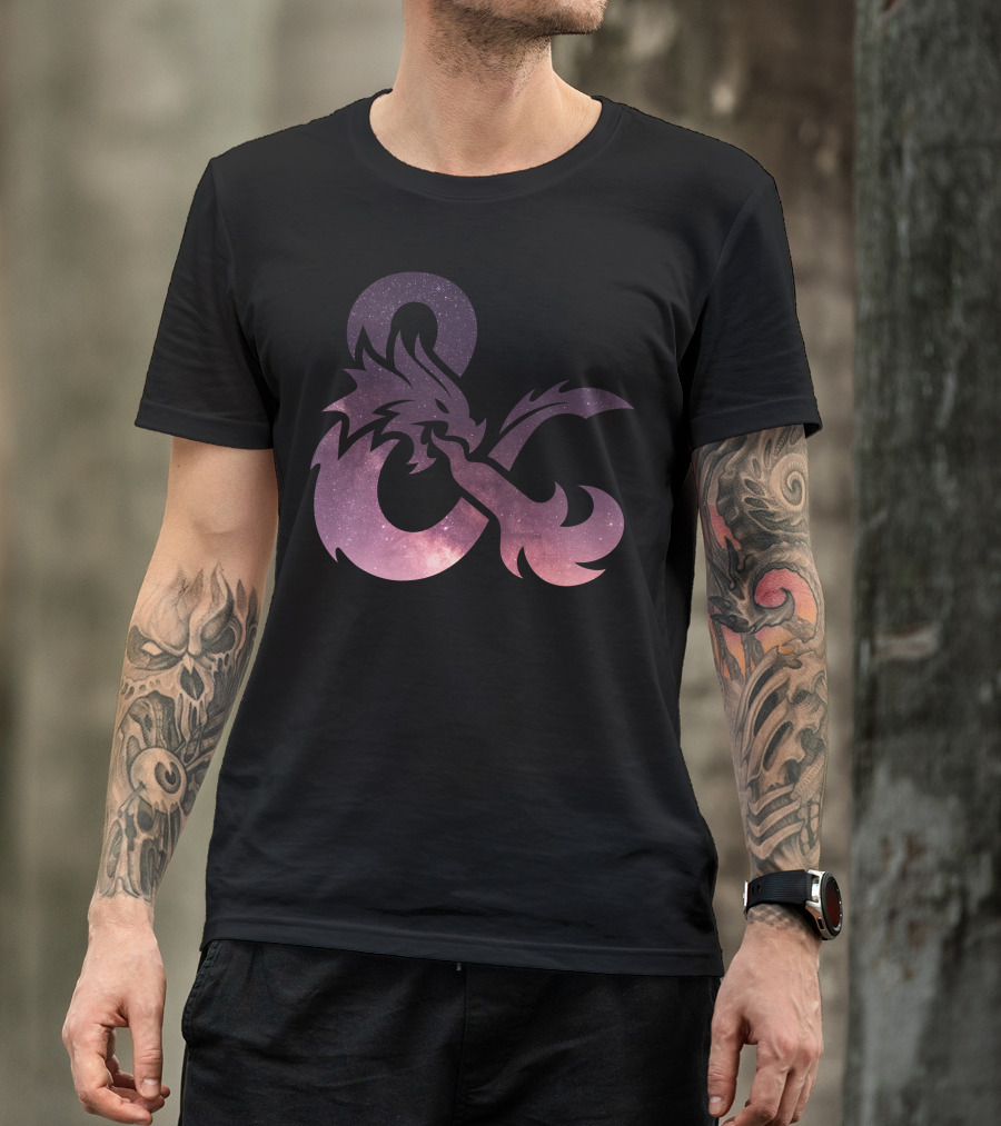 Dungeons Dragons Galaxy Ampersand Dragon T-Shirt