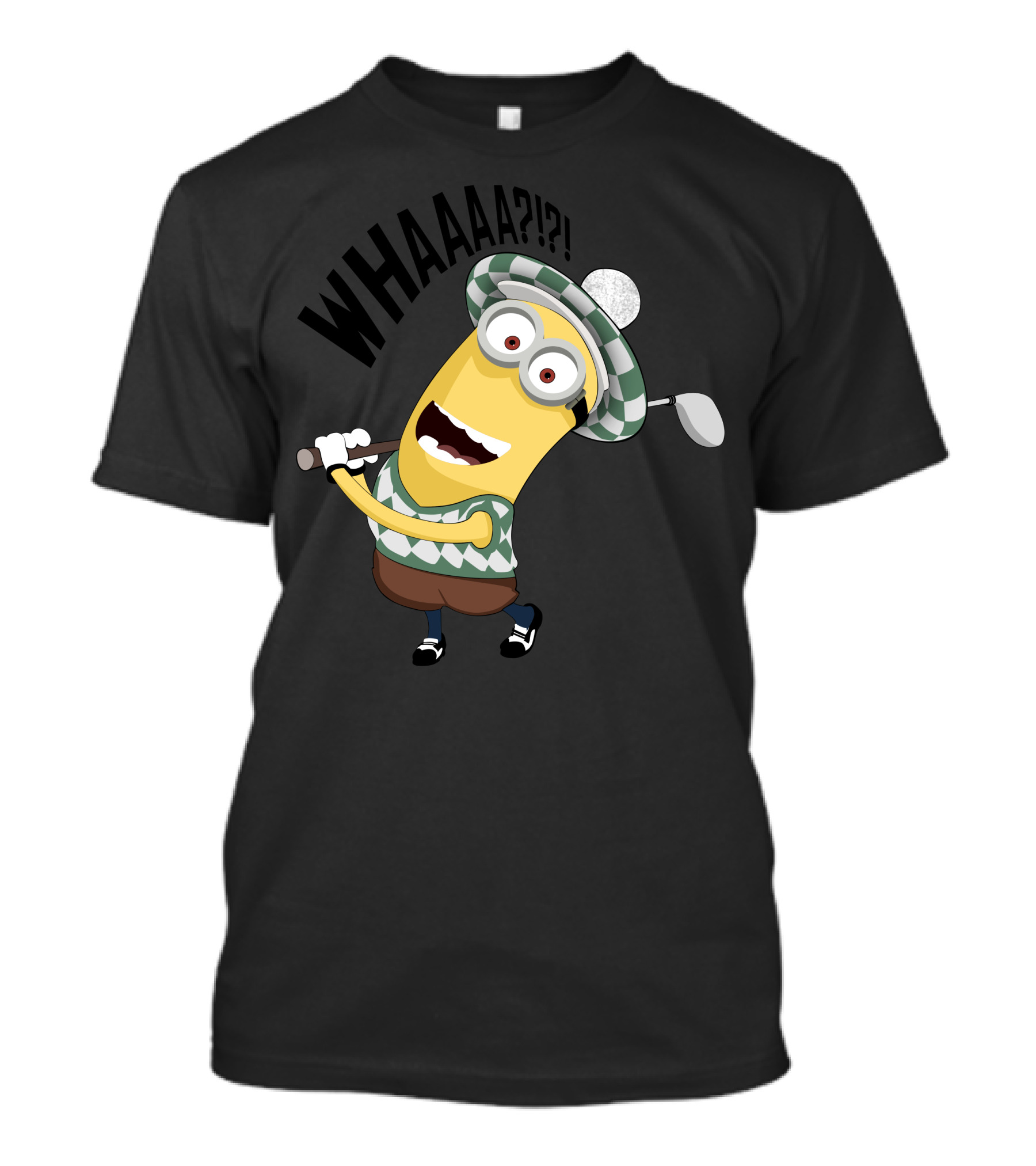 WHAAAA? Funny Awesome Golf Minion T-Shirt