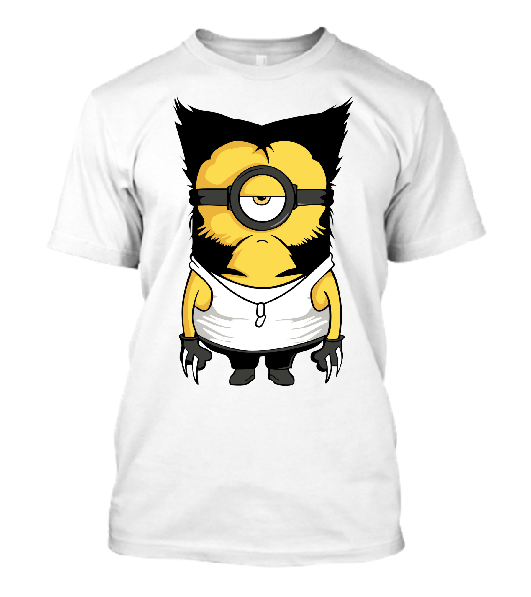 One-Eyed Yellow Character With Claws And White Tank Top T-Shirt