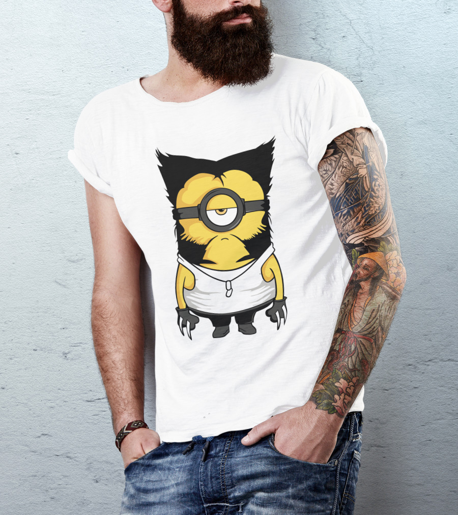 One-Eyed Yellow Character With Claws And White Tank Top T-Shirt