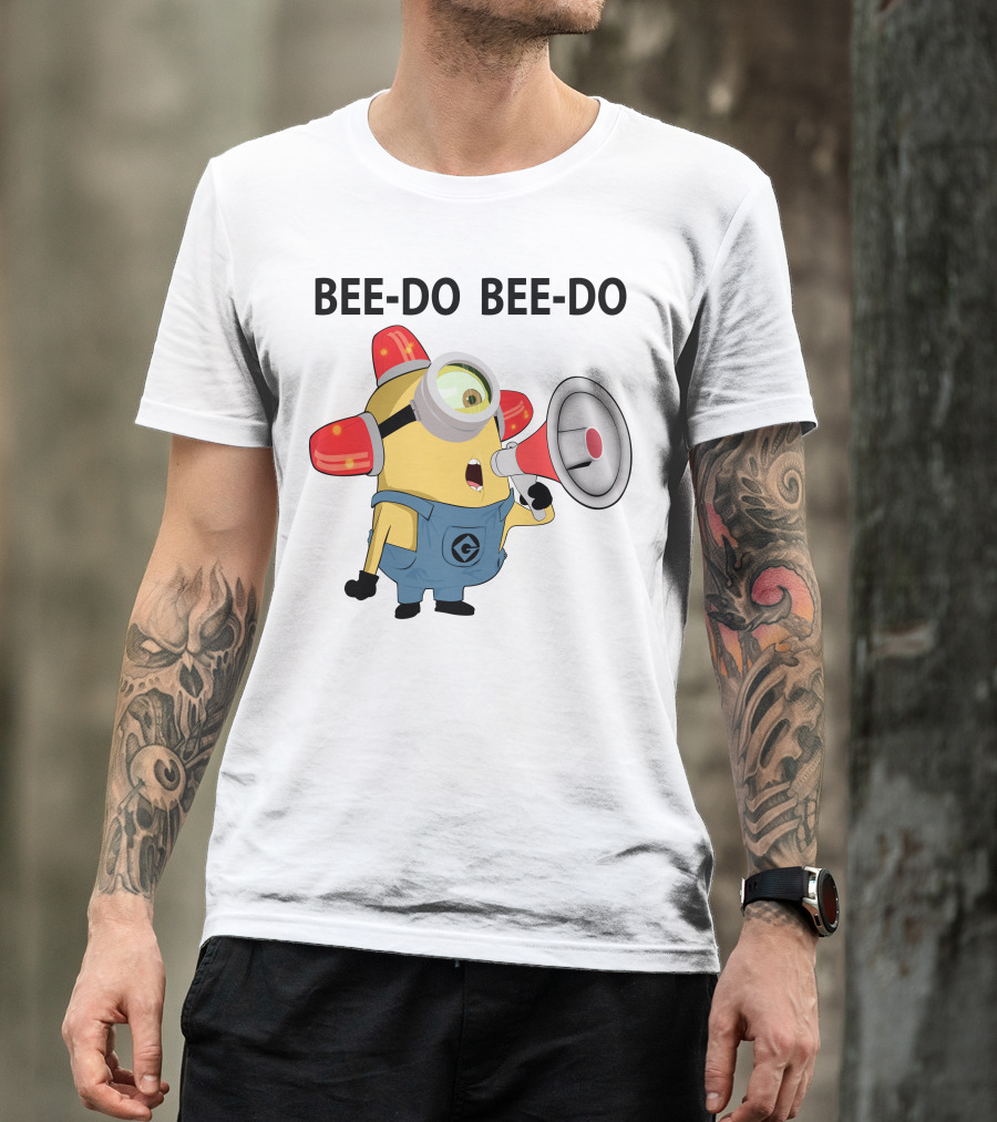 BEE-DO BEE-DO Minion Fireman Alarm T-Shirt