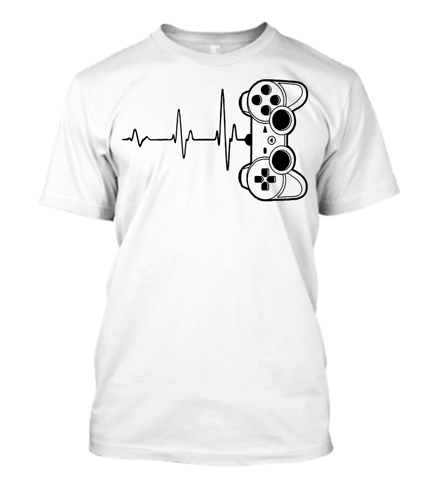 Gamer Heartbeat Controller Video Game Lover T-Shirt