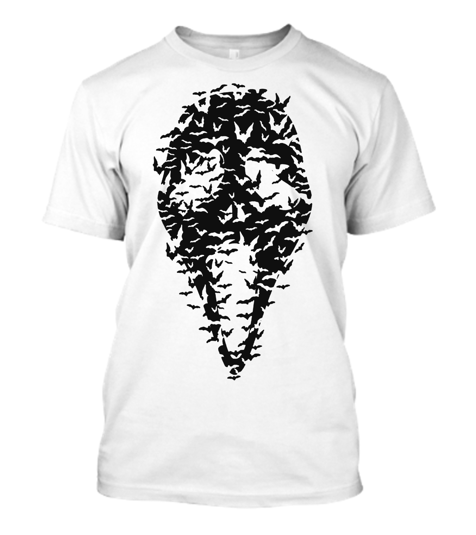 Ghost Face Formed By Bats T-Shirt