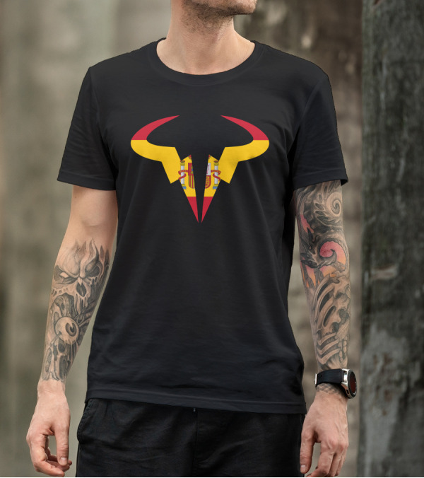 Rafael Nadal Bull Logo Spain Flag Emblem T-Shirt