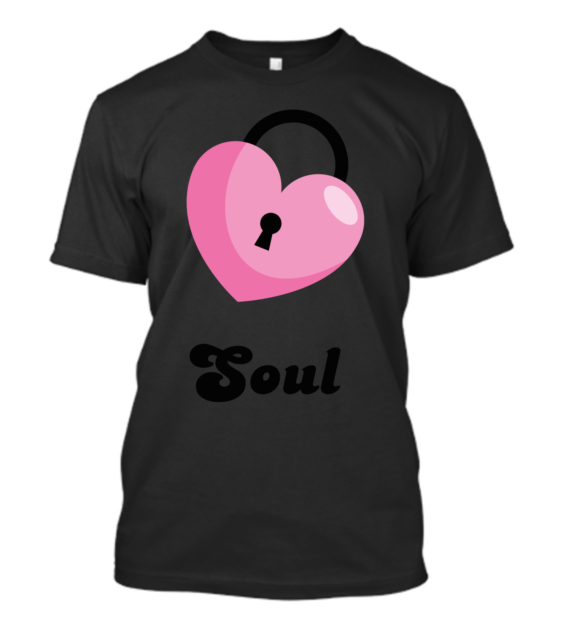 Soul Heart Lock Pink T-Shirt
