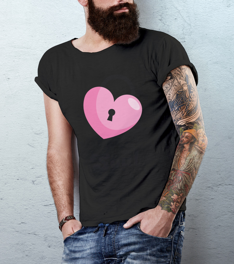 Soul Heart Lock Pink T-Shirt