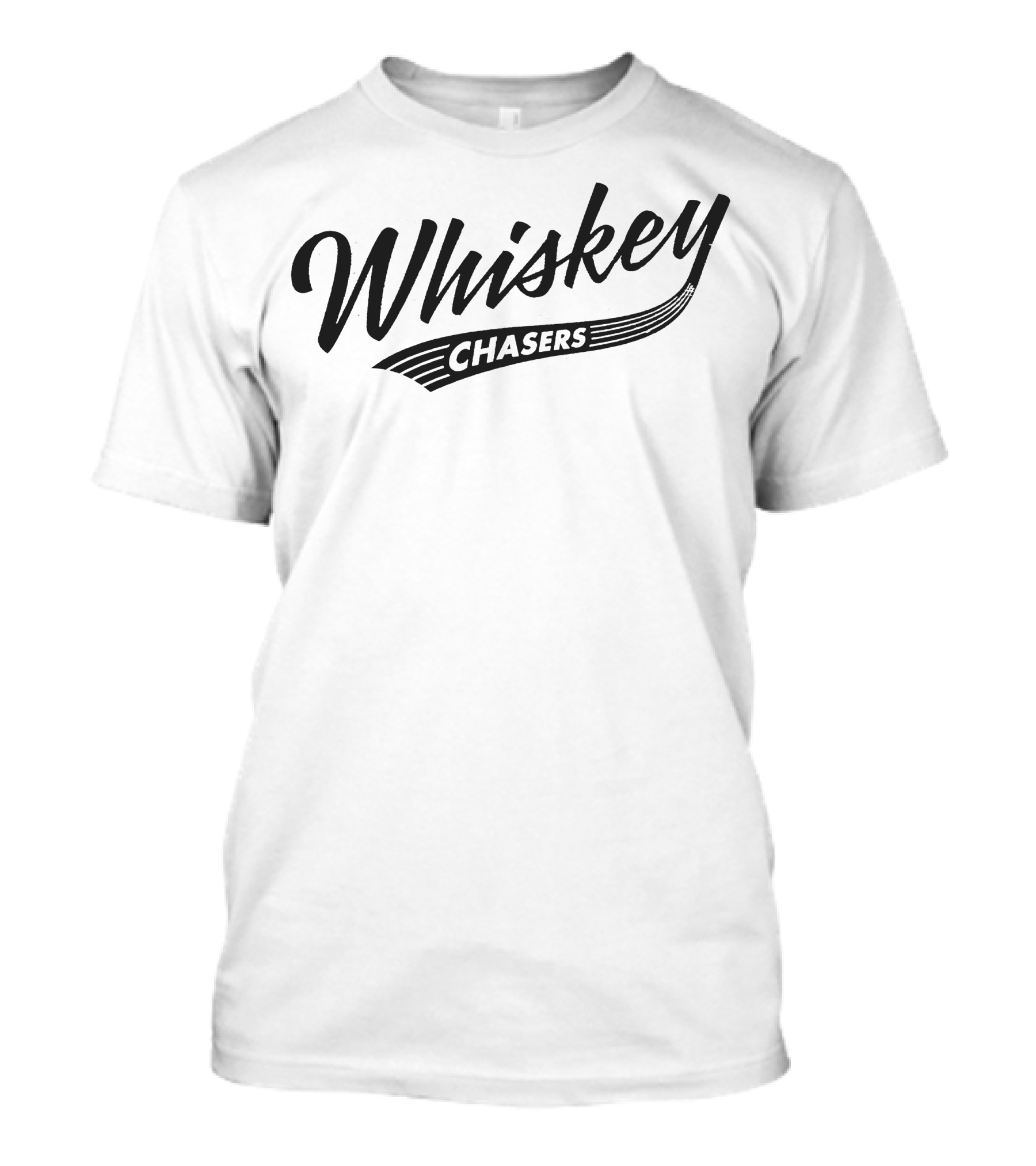 Whiskey Chasers Retro Script T-Shirt