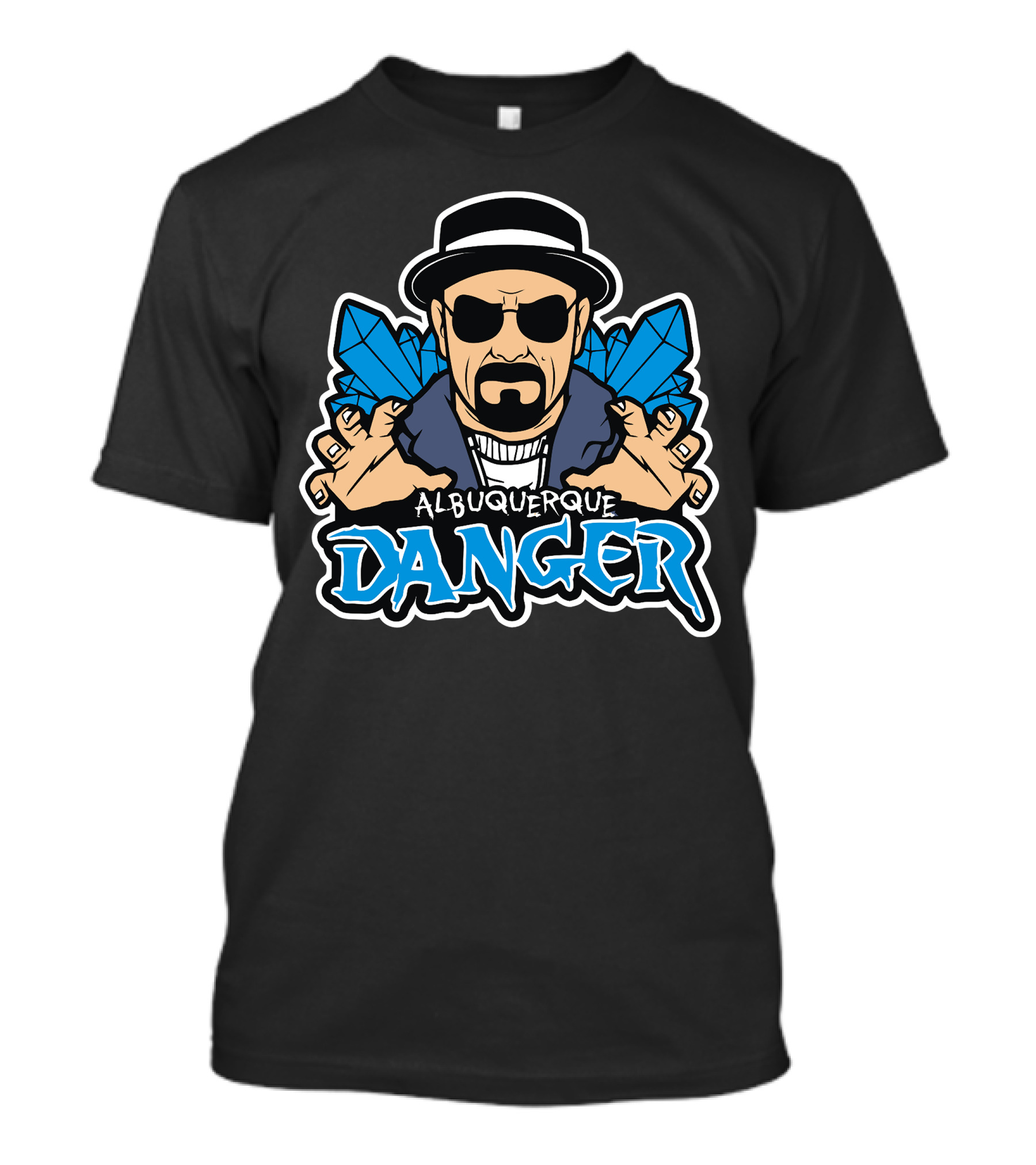 Albuquerque Danger Blue Crystal Iconic Figure T-Shirt