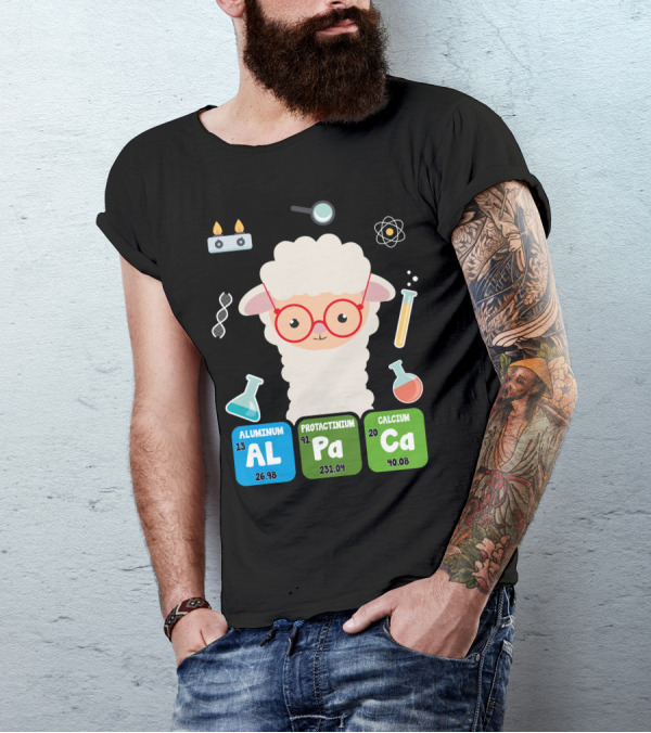 Aluminum Protactinium Calcium Science Alpaka Elements T-Shirt