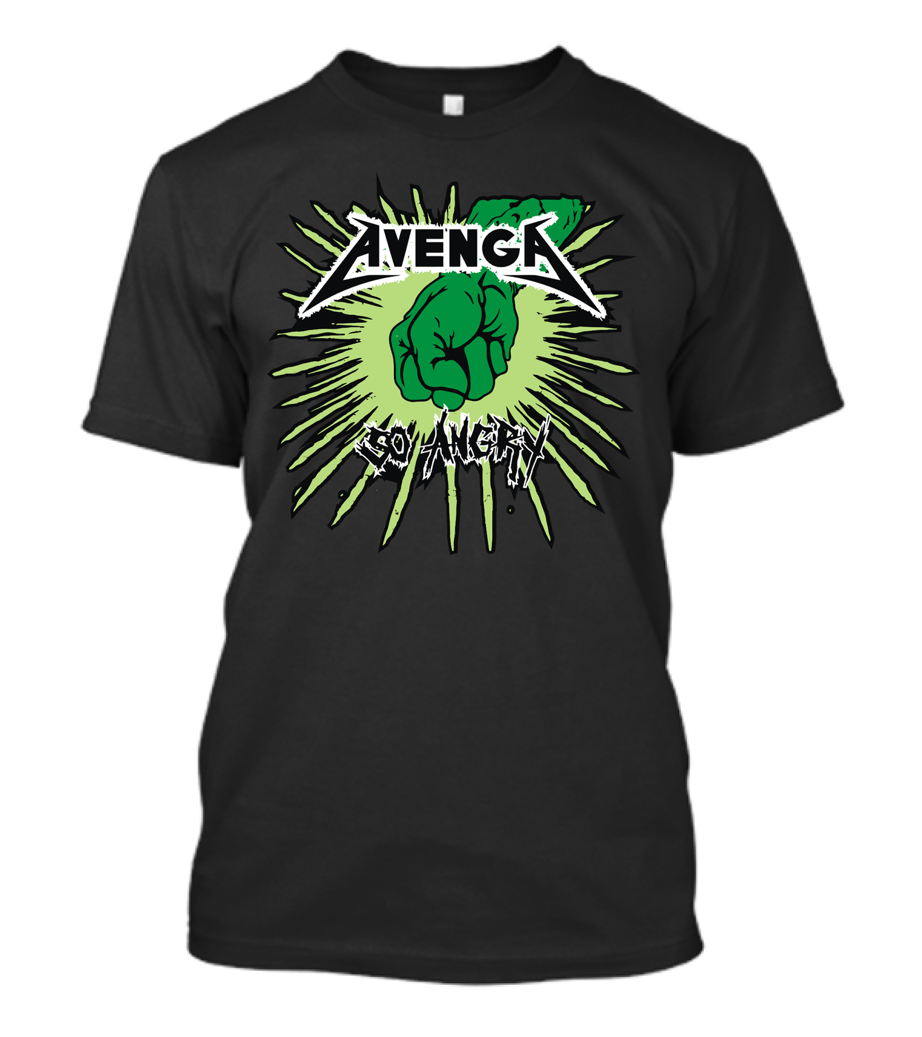 Avenga Green Fist So Angry Power Burst T-Shirt