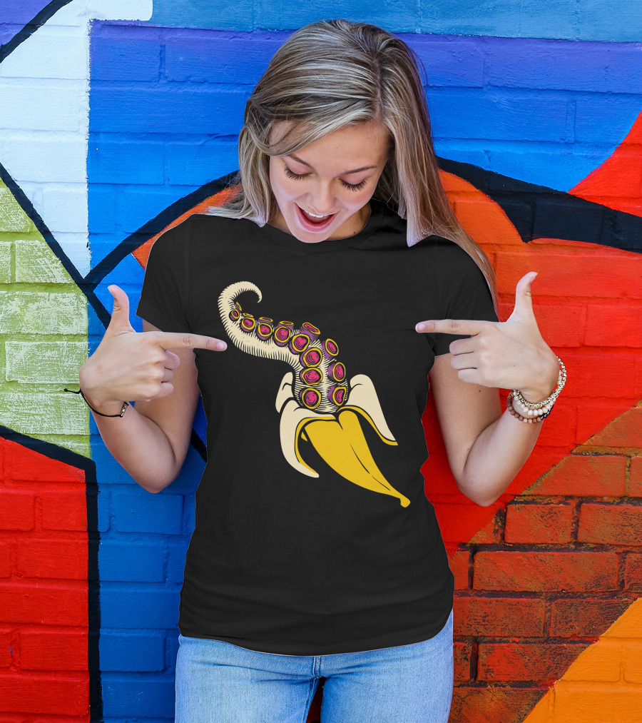 Banana Octopus Tentacle Fusion T-Shirt