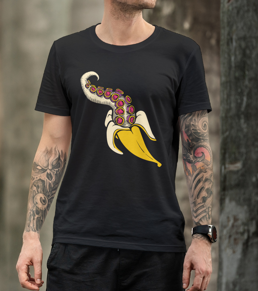 Banana Octopus Tentacle Fusion T-Shirt