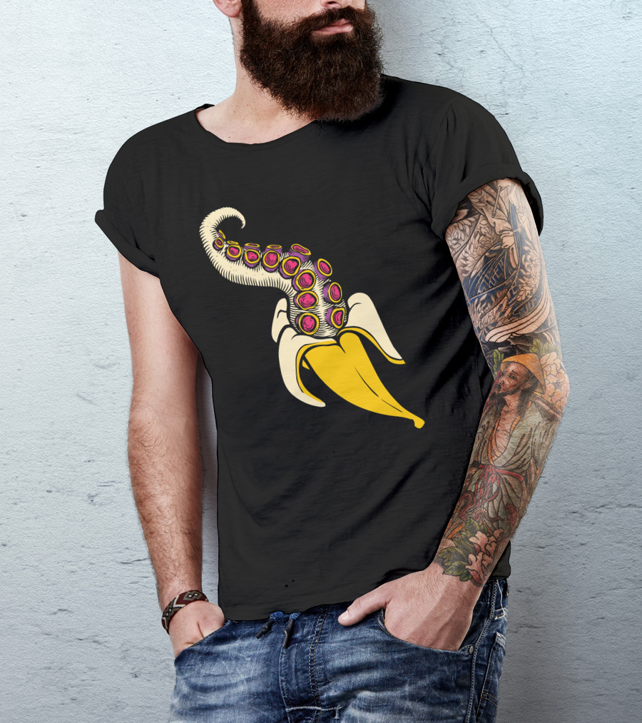 Banana Octopus Tentacle Fusion T-Shirt