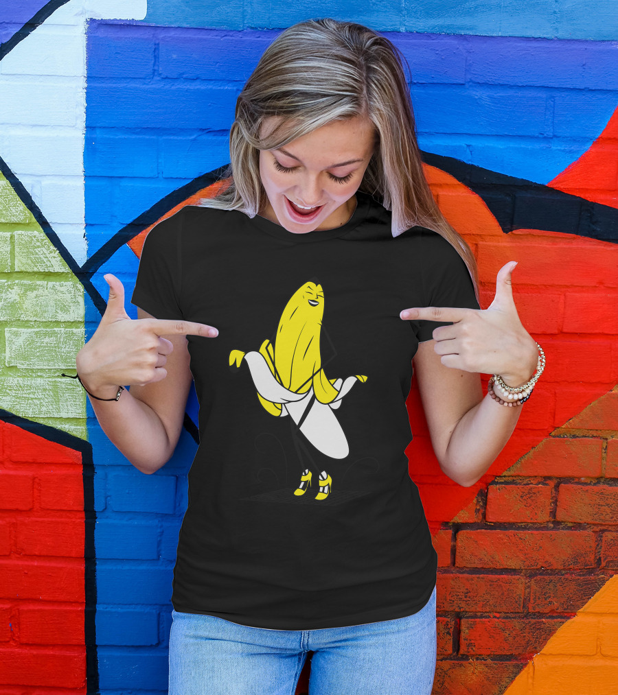 Bananalyn Monroe Banana Icon Dress Pose Humorous Image T-Shirt