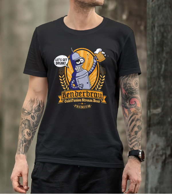 Benderbrau Cold-Fusion Stream Beer Let's Get Drunk Premium T-Shirt